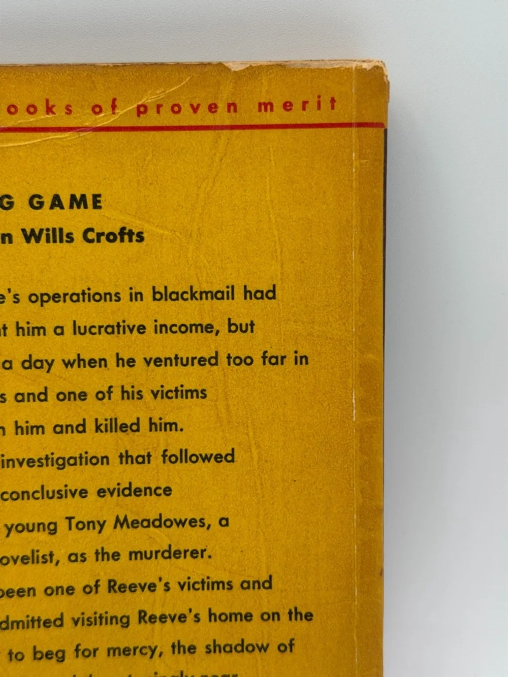 A Losing Game by Freeman Wills Crofts (1941, Paperback Book)